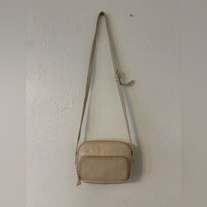 Americana by Sharif Elegant Cream Crossbody Bag